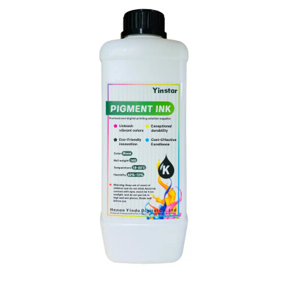 Чернила DTF Black pigment ink, черные, 1000 мл